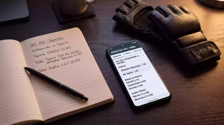 Tipos de apuestas en UFC explicados con cuotas decimales